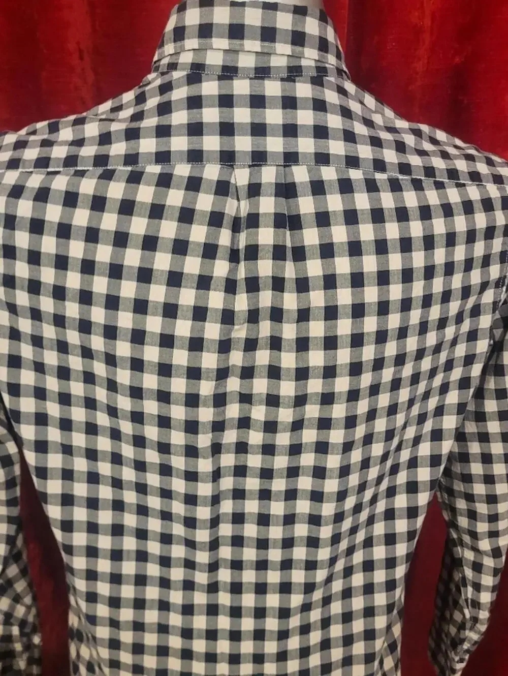 J. CREW STRETCH Classic Black and White Checkered Men's Shirt Sz S